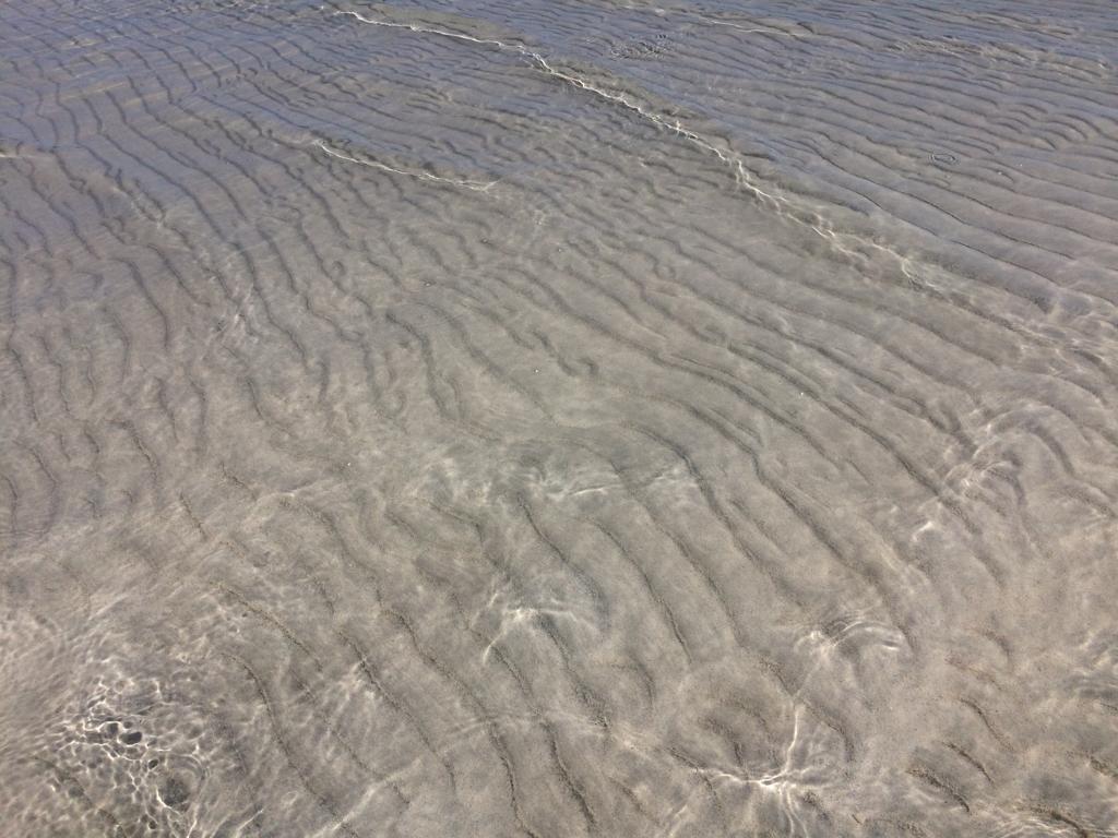 Peaceful beach scene
